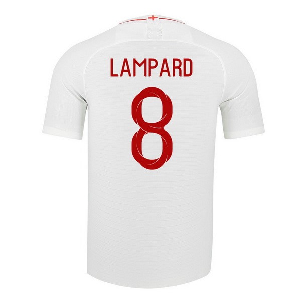 Camiseta Inglaterra 1ª Lampard 2018 Blanco